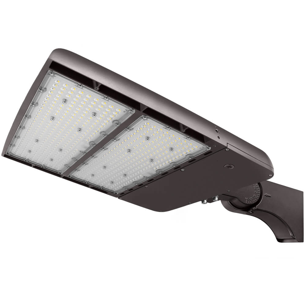 Konlite Spica 400W LED Sports Light - Tennis Court Light - Dark Bronze - Wide Asymmetric - 3 Wattage Selectable - 69,600lm Max - 5000K - 1000W Equal
