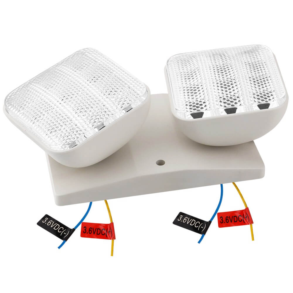 LED Emergency Light Remote Head - Double - Indoor Use - 3.6V/9.6V