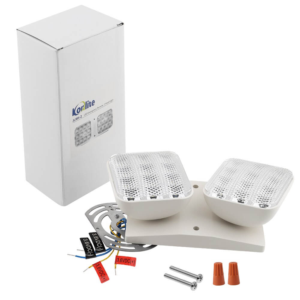 LED Emergency Light Remote Head - Double - Indoor Use - 3.6V/9.6V