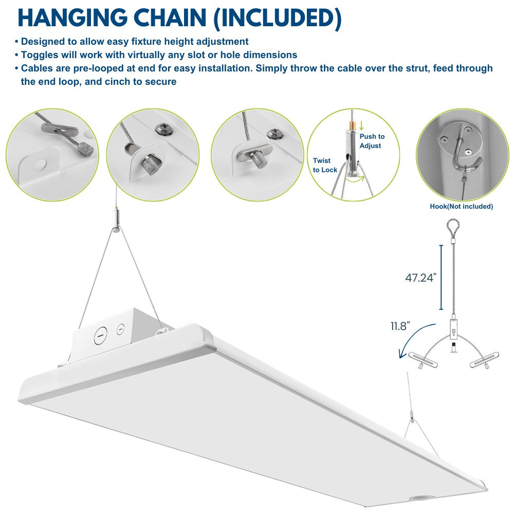 ALTA LED High Bay Light - 4FT - 277-480V - 300W/260W/230W - 47,500 Lumens - 5000K/4000K Selectable - 1000W Equal