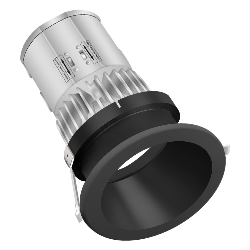 40W LED Recessed Downlight with Round Trim – 4300 LM - Watts Selectable - CCT Selectable 5000K / 4000K / 3000K
