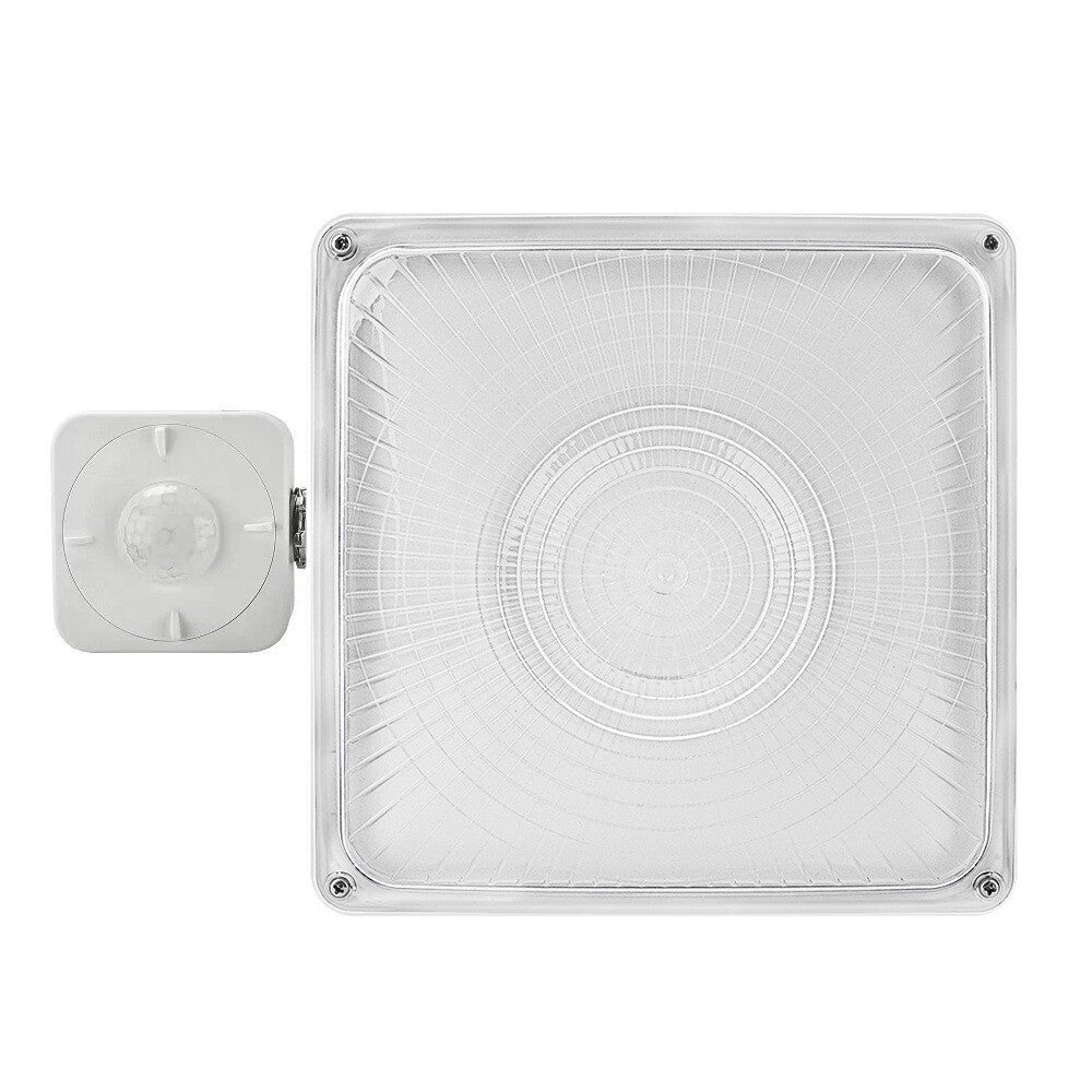 LED Canopy Light - White - 63W/45W/30W Selectable - 5000K/4000K - 9,360 LM - Dimmable - 120-277V - 150W Equal