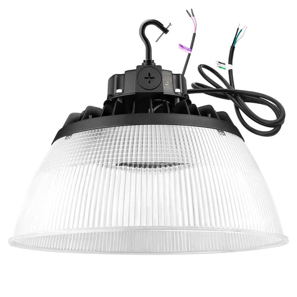 EcoMAX Round UFO LED High Bay Light -150W/100W/80W -120-277V - 23,250 Lumens - 5000K/4000K - 400W Equal