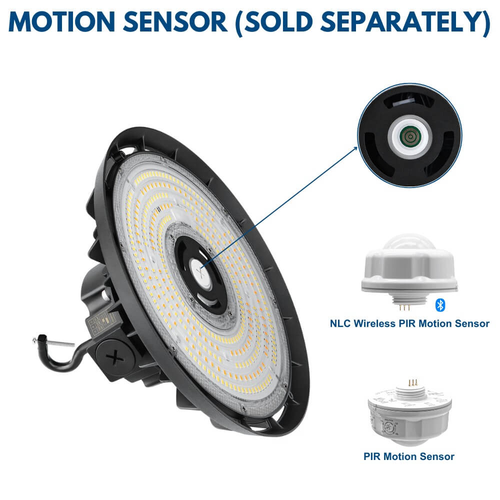 EcoMAX Round UFO LED High Bay Light -150W/100W/80W -120-277V - 23,250 Lumens - 5000K/4000K - 400W Equal