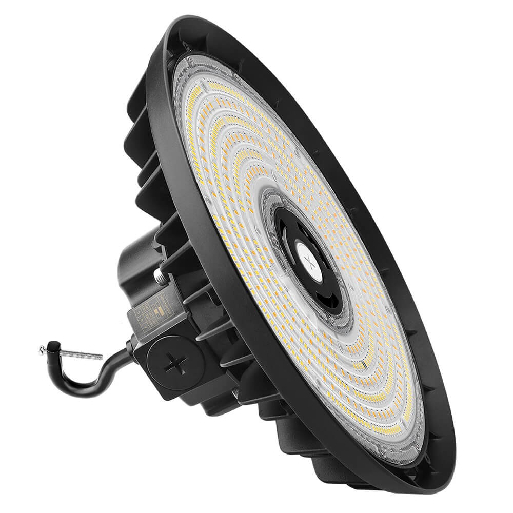 EcoMAX Round UFO LED High Bay Light - 240W/200W/150W - 120-277V - 37,450 Lumens - 5000K/4000K - 1000W Equal