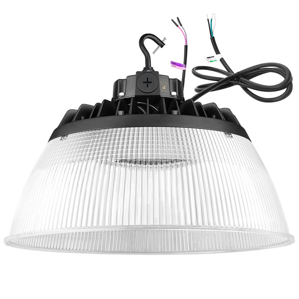 EcoMAX Round UFO LED High Bay Light - 240W/200W/150W - 120-277V - 37,450 Lumens - 5000K/4000K - 1000W Equal
