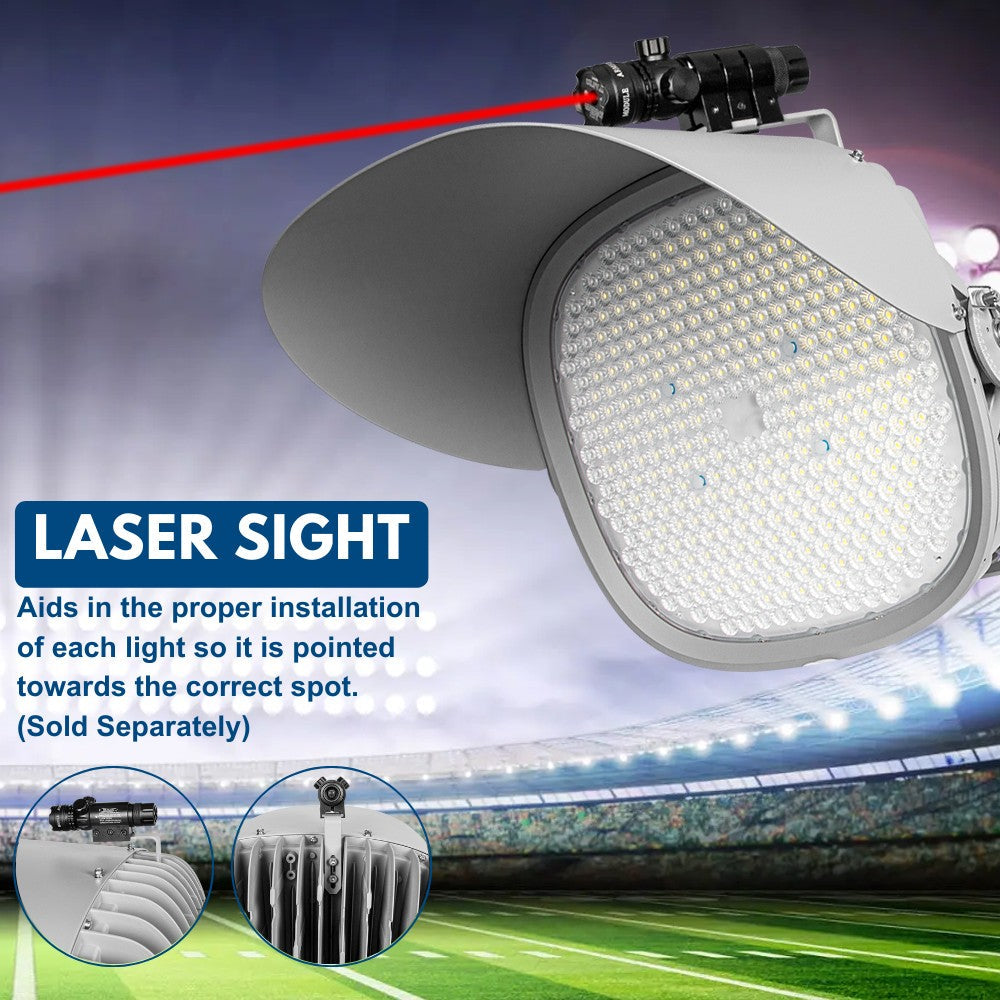 LYRA LED Stadium Light - 680W - 102,000lm - 5700K - 200-480V - 2000W Equal - 10 Year Warranty
