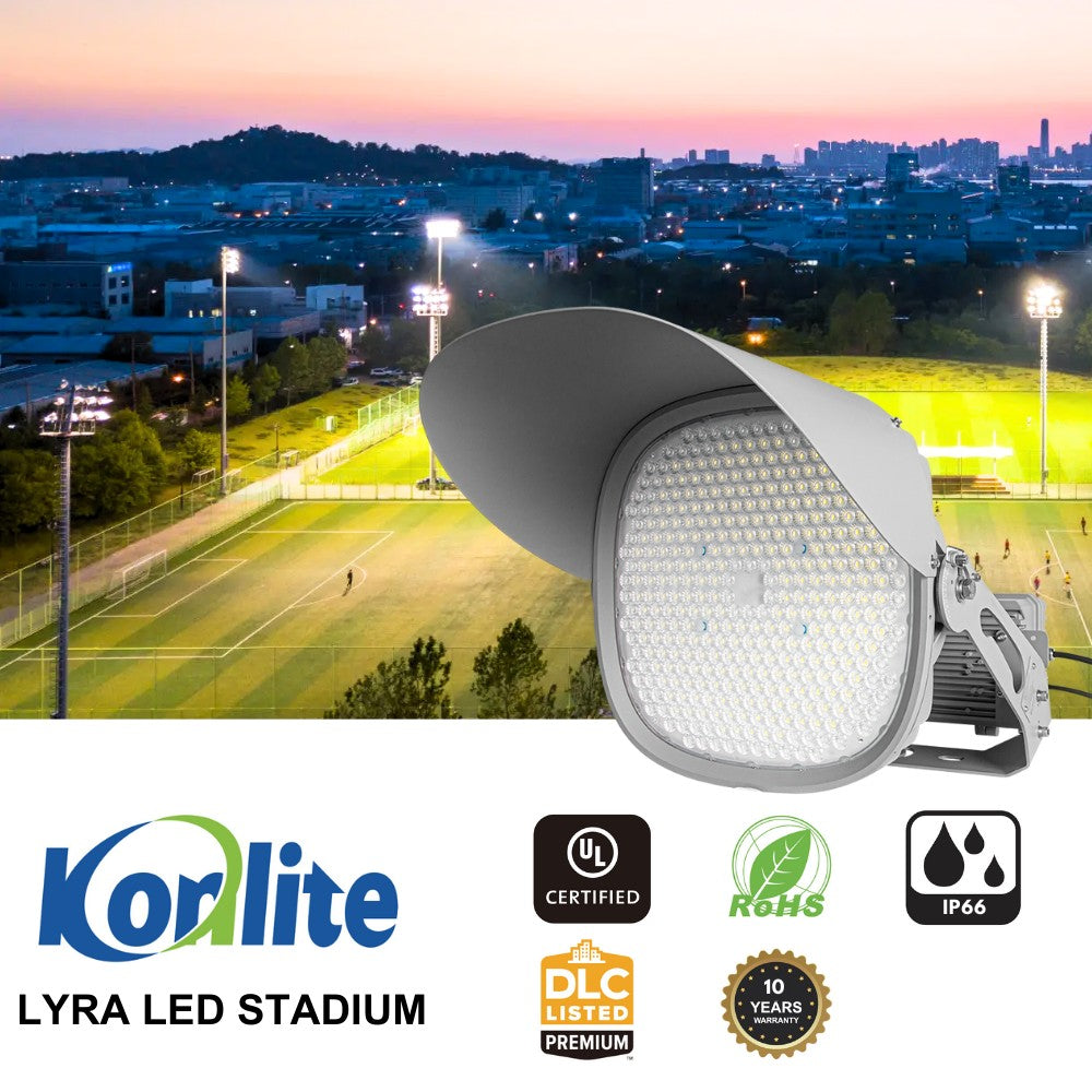LYRA LED Stadium Light - 800W - 120,000lm - 5700K - 200-480V - 2000W Equal - 10 Year Warranty