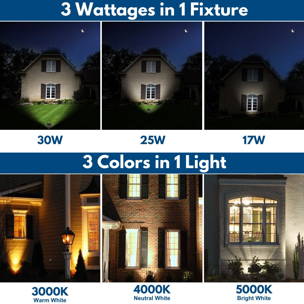 NAVI LED Flood Light - 30W/25W/17W - 5,100 lumens - 5000K/4000K/3000K - 120-277V - 100W Equal