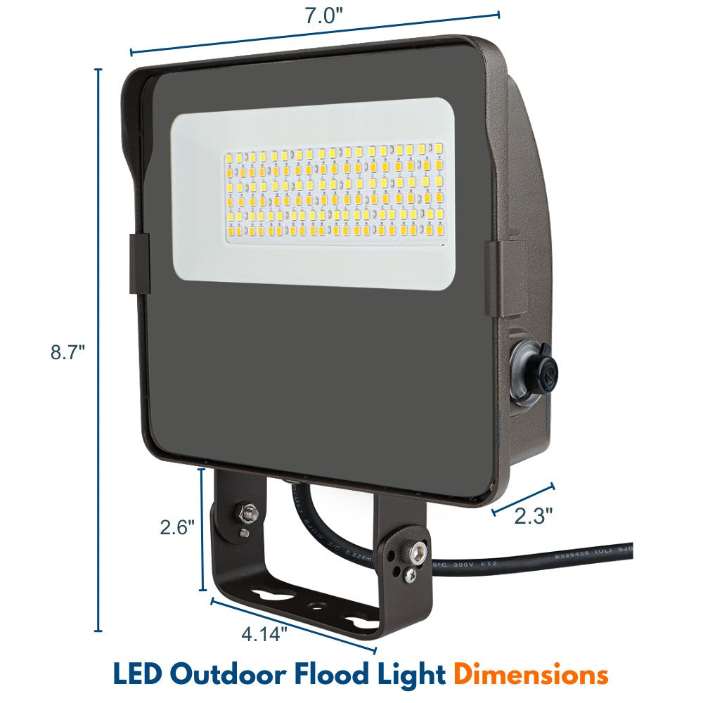 NAVI LED Flood Light - 30W/25W/17W - 5,100 lumens - 5000K/4000K/3000K - 120-277V - 100W Equal