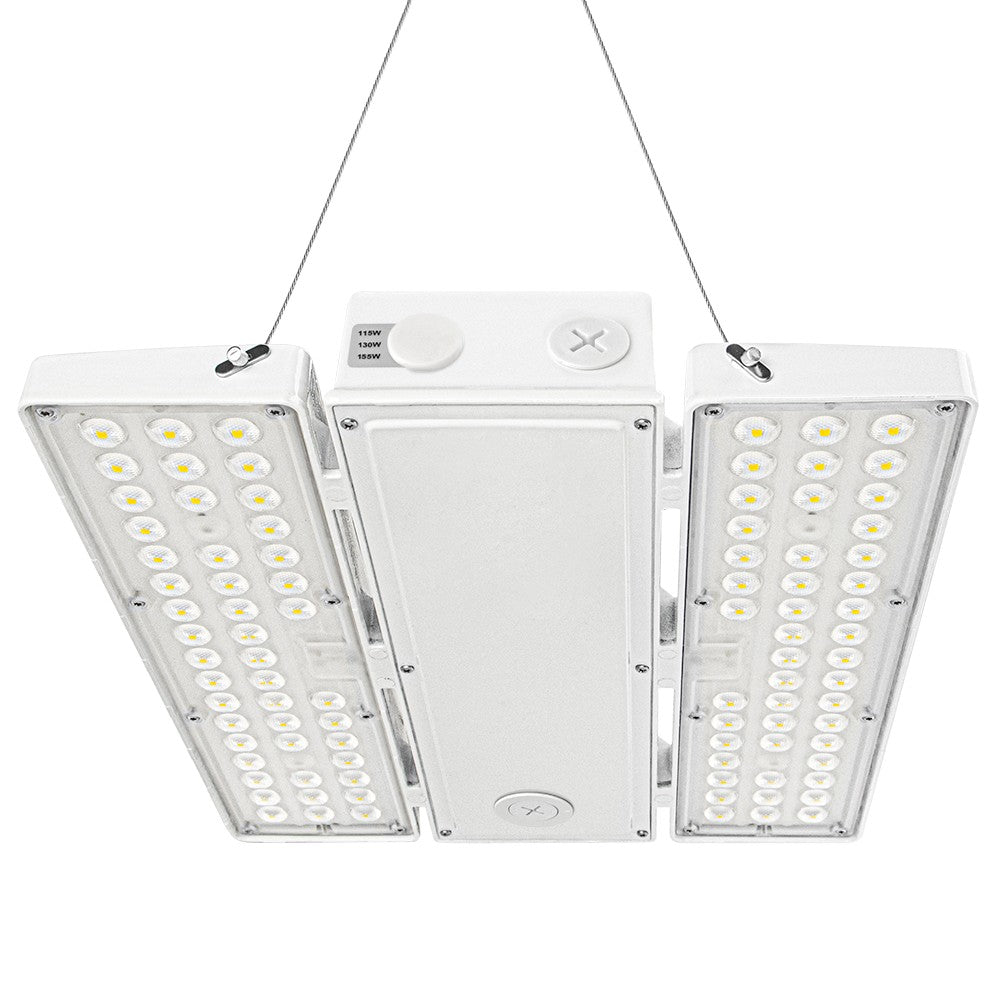 PAVO II LED High Bay Light - 155W - 3 Watts Selectable - 22,750 Lumens - 277-480V - 5000K/4000K Selectable - 400W Equal