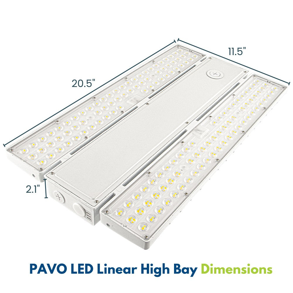 PAVO IV LED High Bay Light - 310W/270W/240W -5000K/4000K - up to 46,000 lumens - 277-480V - 1000W Metal Halide Equal