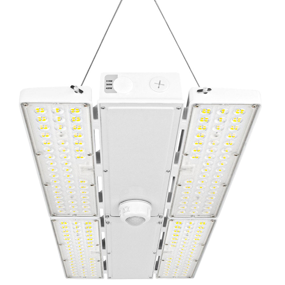 PAVO V LED High Bay Light - 420W/360W/310W Selectable - 63,800lm - 277-480V - 5000K/4000K - 1000W Equal