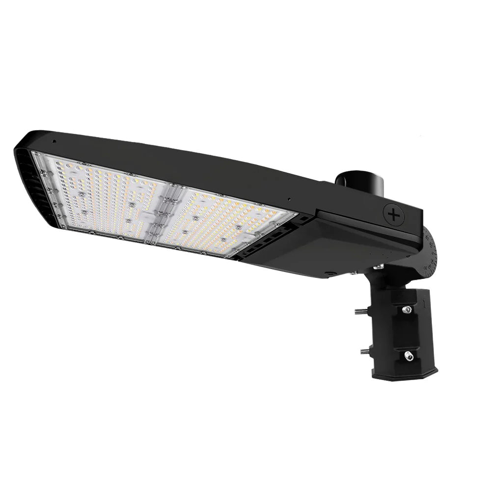 Vela III LED Parking Lot Light - Black Finish - 310W -Type IV - 46,500 Lumens - 3 CCT - 277-480V - 1000W Equal