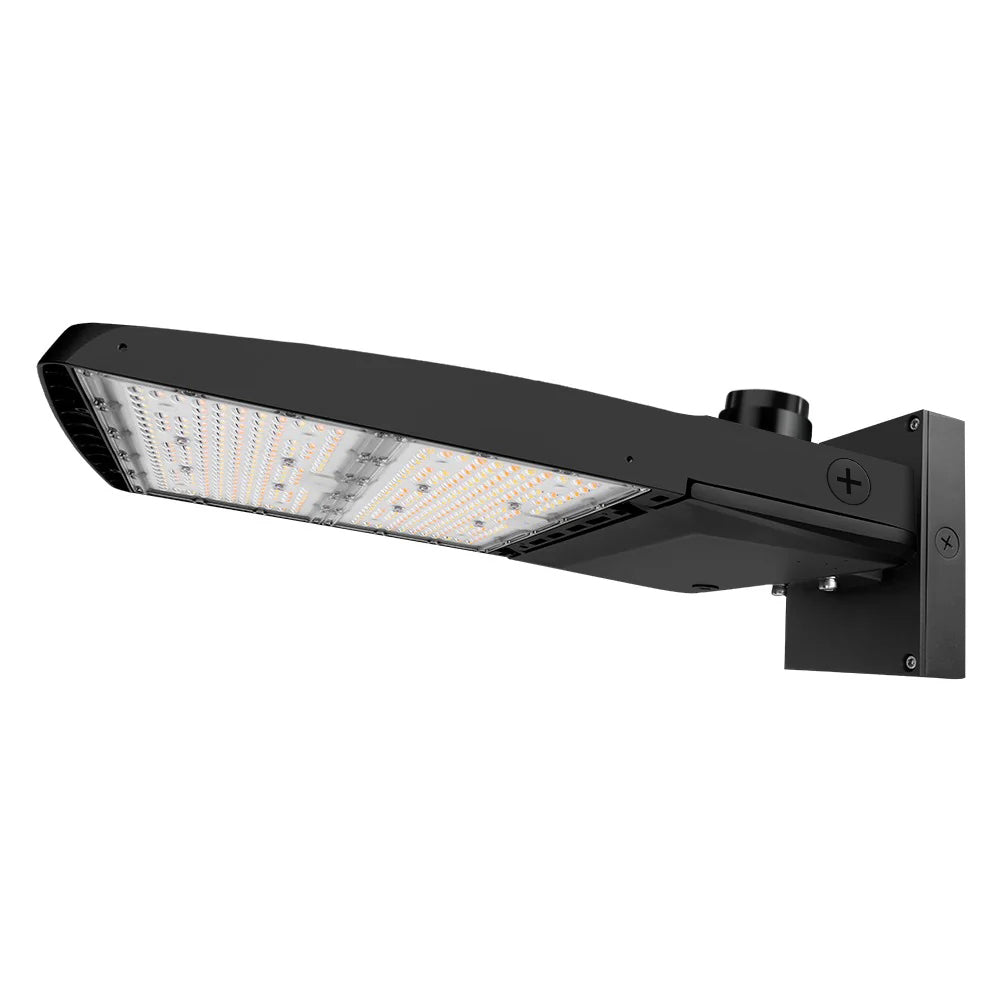 Vela III LED Parking Lot Light - Black Finish - 310W -Type IV - 46,500 Lumens - 3 CCT - 277-480V - 1000W Equal