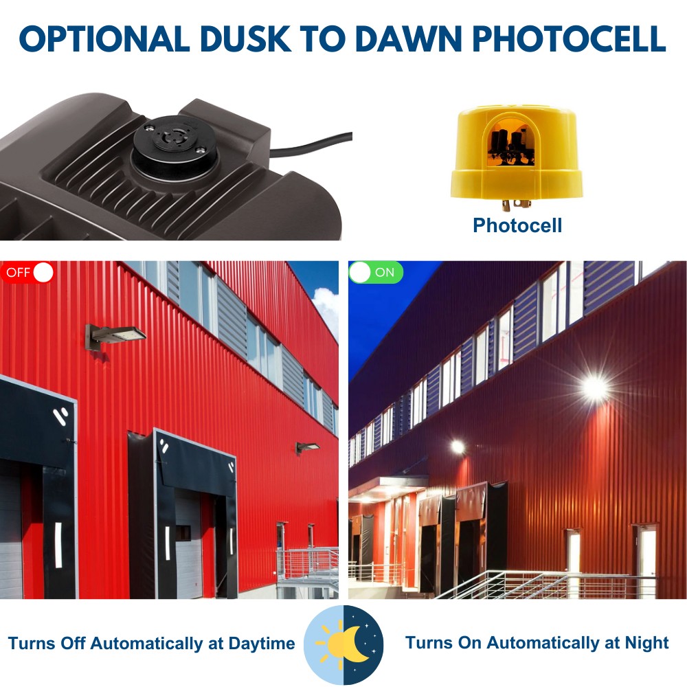 Vela LED Parking Lot Light - 277-480V - 240W/220W/200W/170W - 3CCT - 36,000 Lumens - Type III - 750W Equal