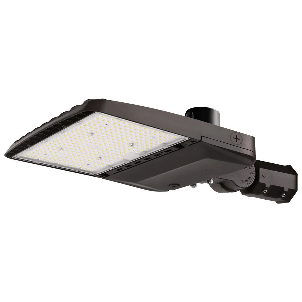 Konlite Vela II LED Parking Lot Light - 240W/220W/200W/170W Selectable - 35,800 LM - 3 CCT - Type IV - 120-277V - 750W Equal