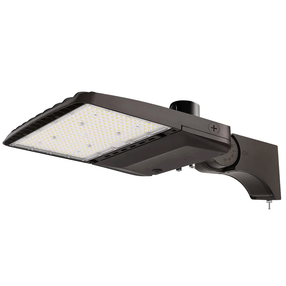 Konlite Vela II LED Parking Lot Light - 240W/220W/200W/170W Selectable - 35,800 LM - 3 CCT - Type IV - 120-277V - 750W Equal