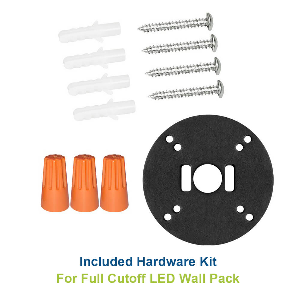 Full Cutoff LED Wall Pack - White Finish - 125W/105W/76W Selectable - Up to 20,812 Lumens - 3 CCT Selectable - 120-277V - 400W Equal