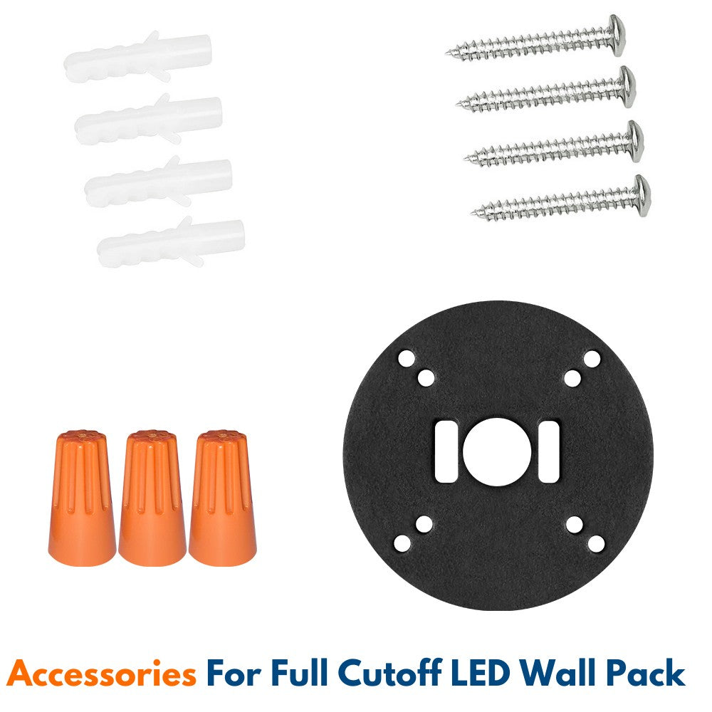 Full Cutoff LED Wall Pack - 90W/63W/45W Selectable - 14,900 Lumens - 3 CCT Selectable - 120-277V - 320W Equal