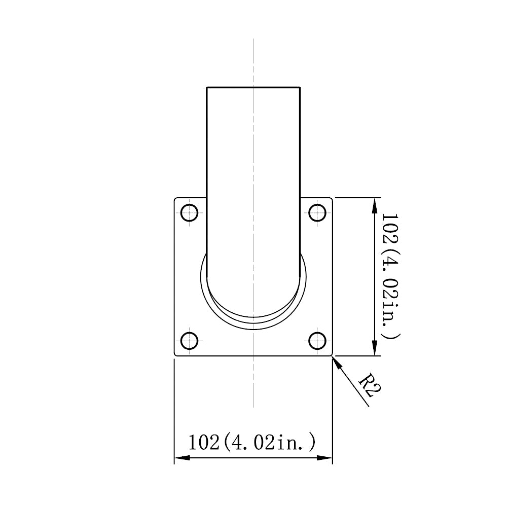 90° Wall Mount Tenon Bracket