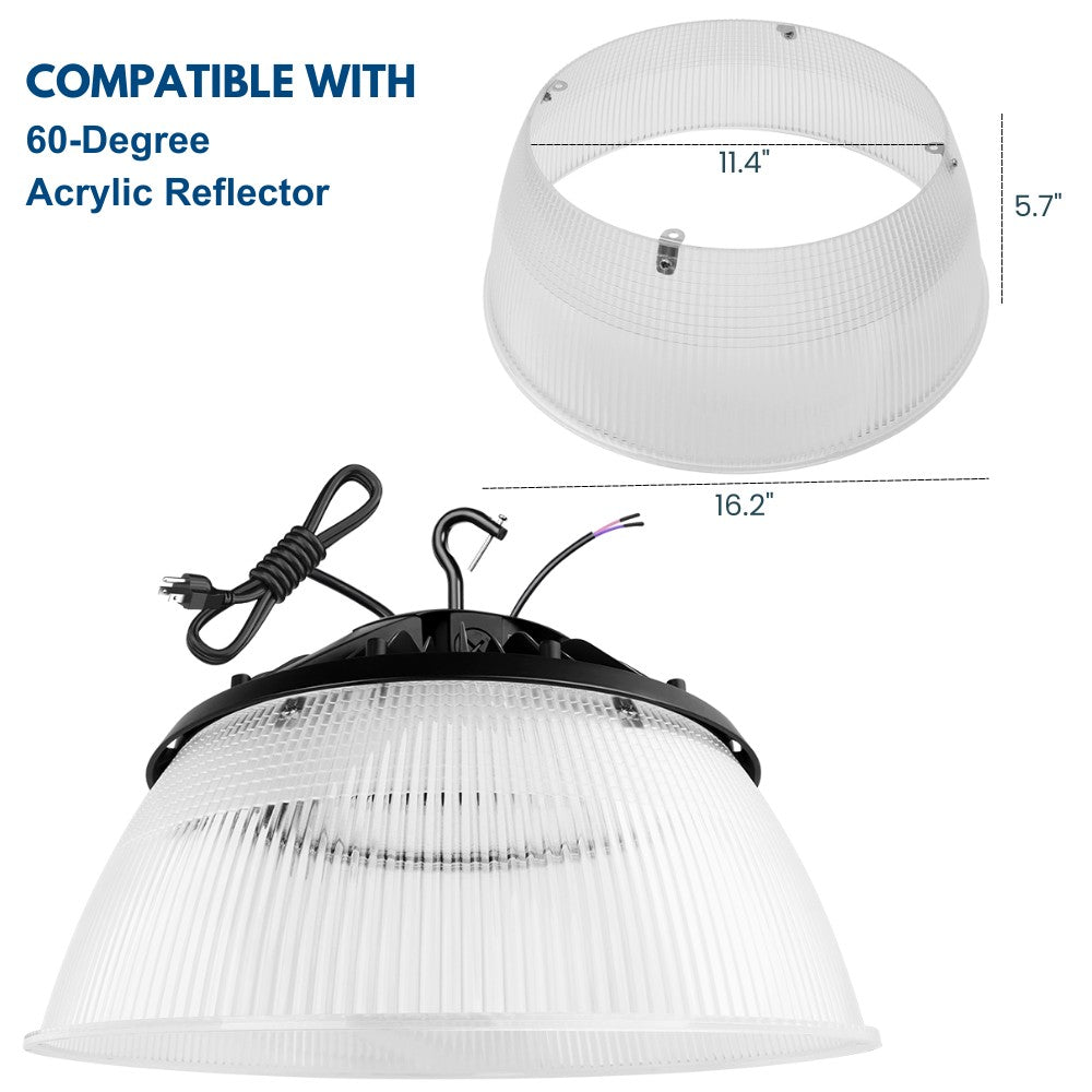 MAX UFO LED High Bay Light - 240W/200W/180W Selectable - 40K/50K Selectable - 36200 Lumens - 120-277V - 1000W Equal
