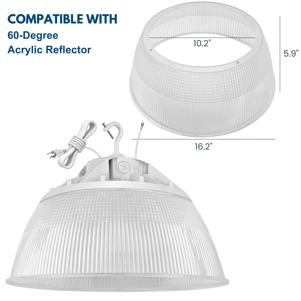MAX UFO LED Bay Light - White - 150W - 3 Watts Selectable - 23,550LM - 5000K - 400W Equal