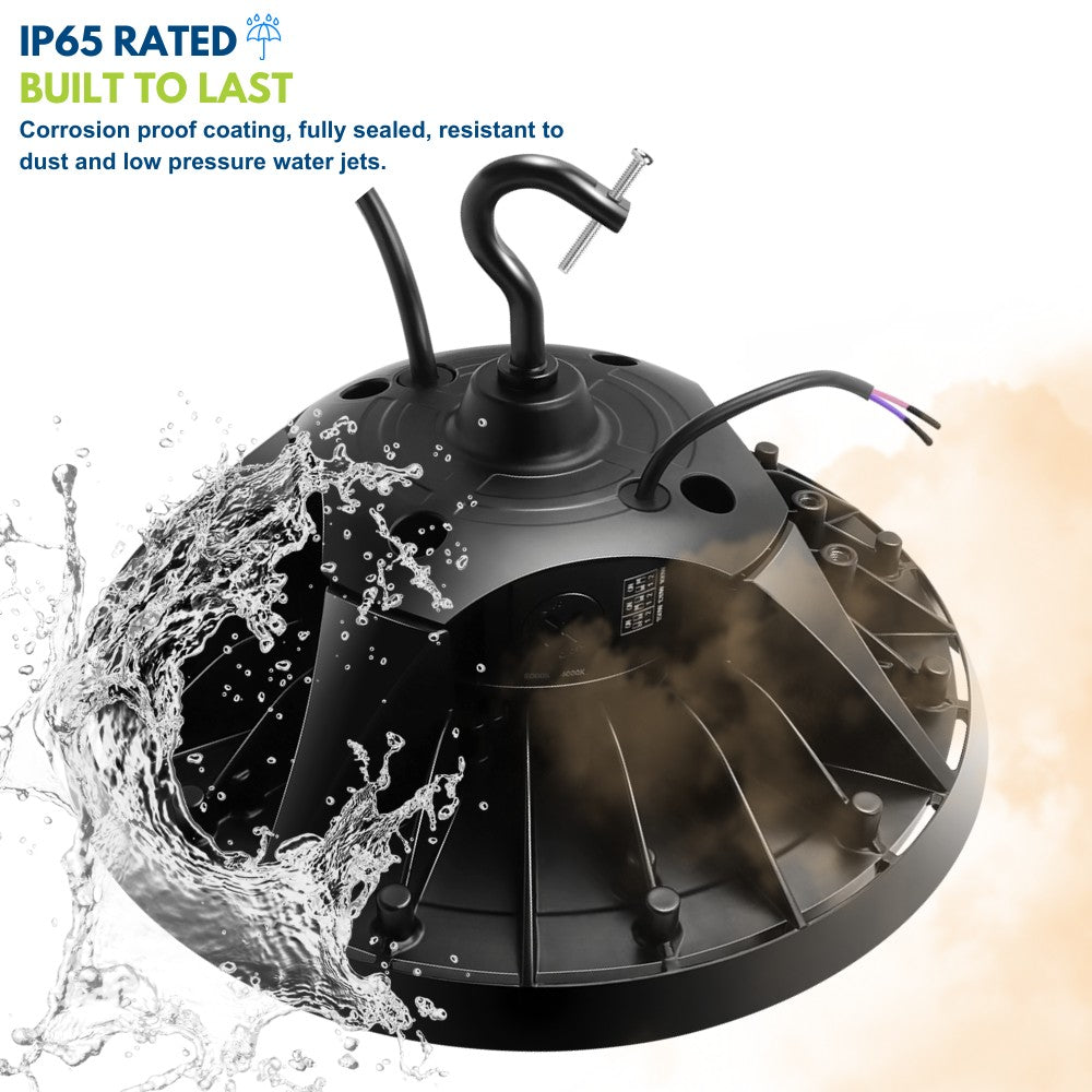 MAX UFO LED Bay Light - 150W/120W/100W Selectable - 40K/50K Selectable - 23000 Lumens - 120-277V - 400W Equal