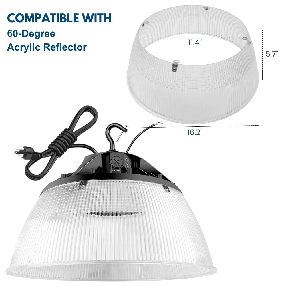 MAX UFO LED Bay Light - 150W/120W/100W Selectable - 40K/50K Selectable - 23000 Lumens - 120-277V - 400W Equal