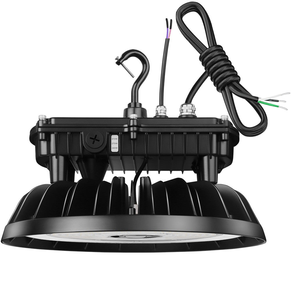MAX Round UFO LED Bay Light - 277-480V - 310W - 46500 Lumens - 5000K - 1000W Equal