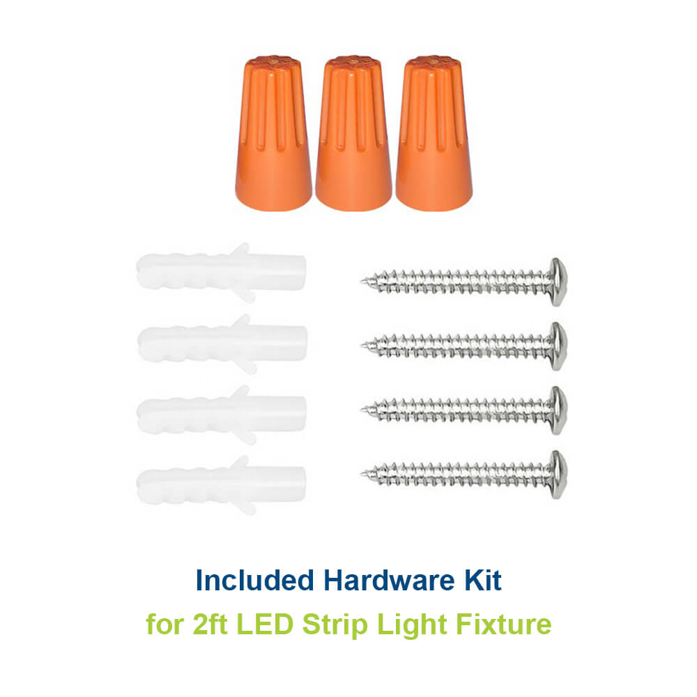 2FT LED Strip Fixture - Up to 3250 LM - Wattage Selectable - Kelvin 3500-4000-5000K