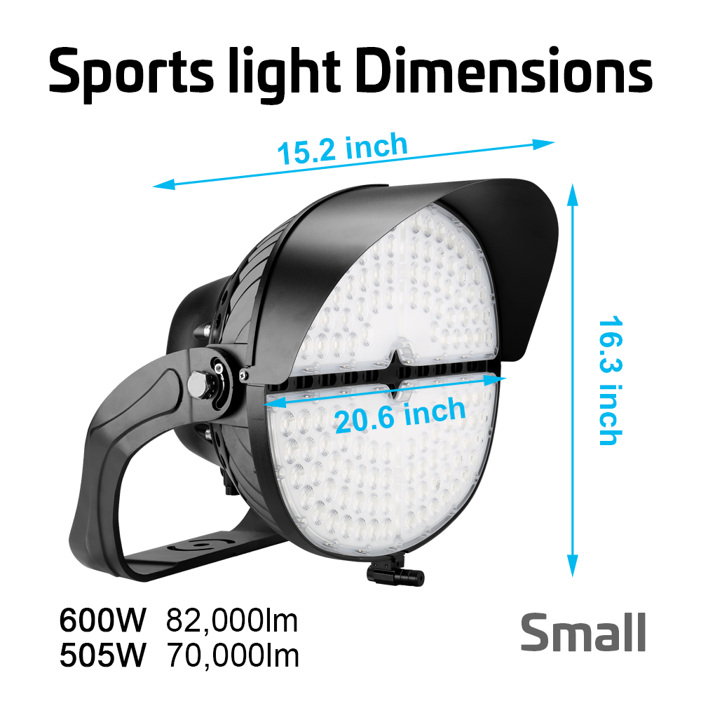 VEGA LED Sports Light - 600W - 84,000lm - 5000K - 200-480V - 4H4V - 1500W Equal - 10 Year Warranty