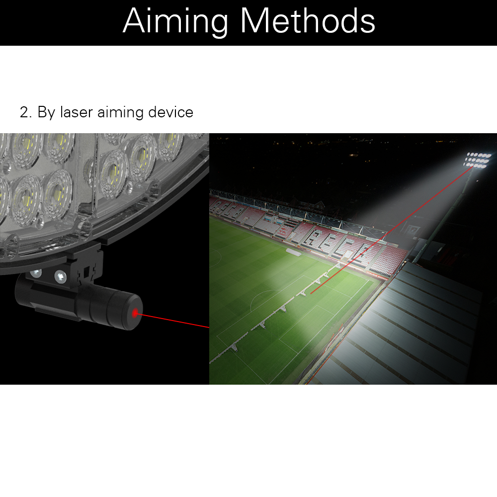 VEGA LED Sports Light - 850W - 118,000lm - 5000K - 120-277V - 4H4V - 2000W Equal - 10 Year Warranty