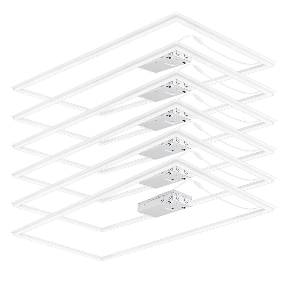 2x4 ft. LED Grid Frame Light - 8000 Lumens - 60W/50W/40W - 5 CCT Selectable - 120-277V