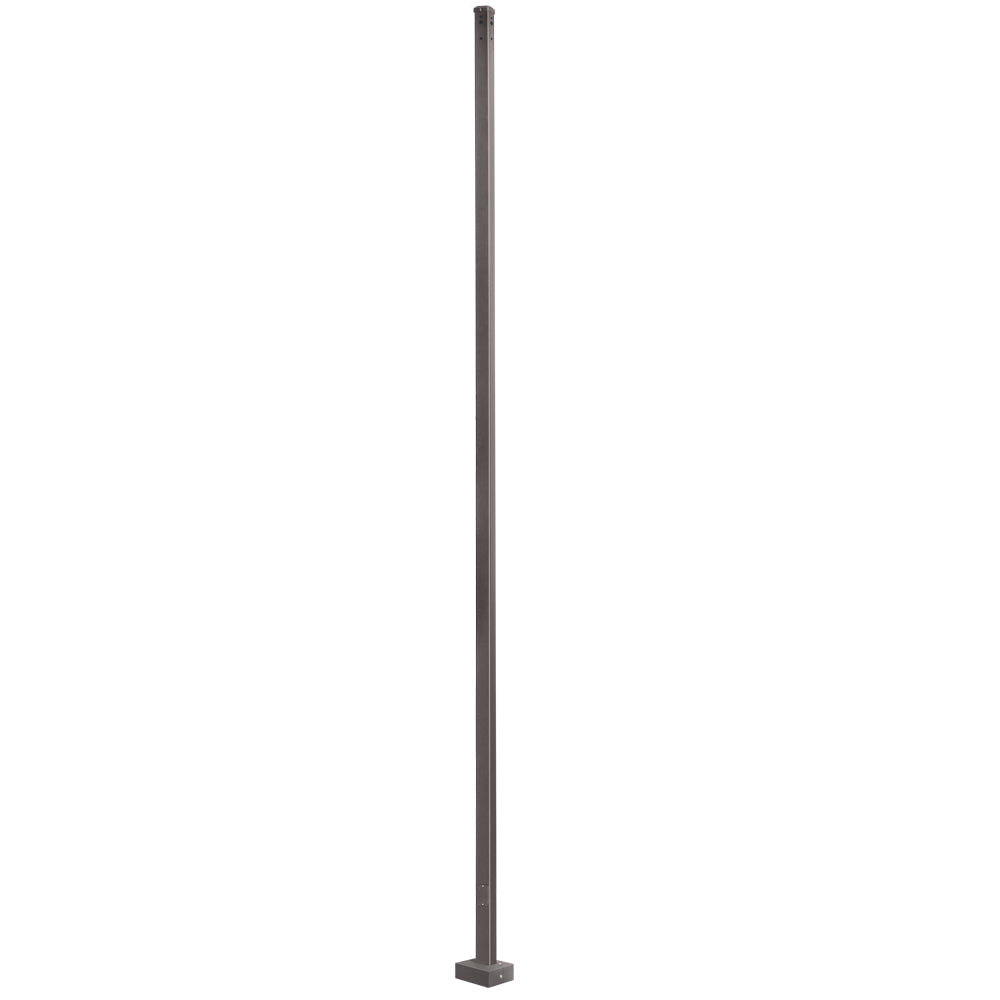 30 Foot Square Steel Light Pole , 5 inch Wide, 10 Gauge, With Anchor Bolts and Covers