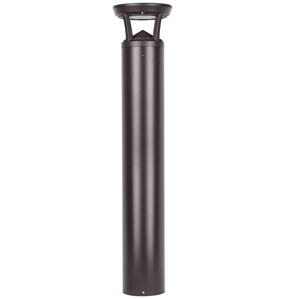 4 FT. Konlite Flat-Top LED Bollard Light - 3,000 Lumens - 3 Watts Selectable - 3 CCT Selectable - 120-277V - 100W Equal