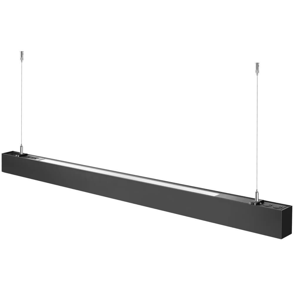 4 FT Black LED Architectural Linear Light Fixture - 6160 LM - Wattage Selectable - Kelvin 3500-4000-5000K