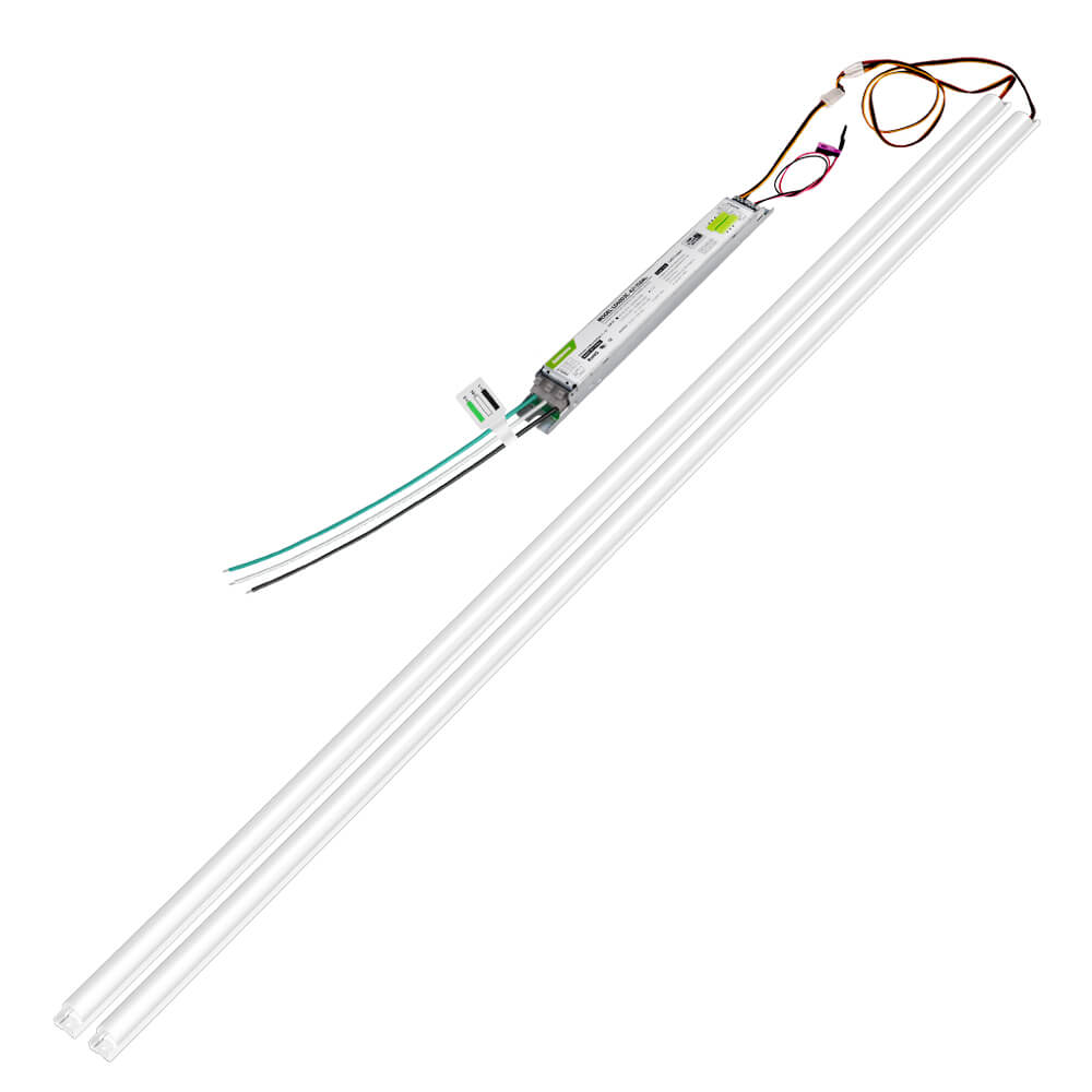 Konlite 4ft Magnetic Linear LED Retrofit Kit - 36W/25W/18W - 120-277V - 4250 lumens - 3 CCT - 0-10V dimmable