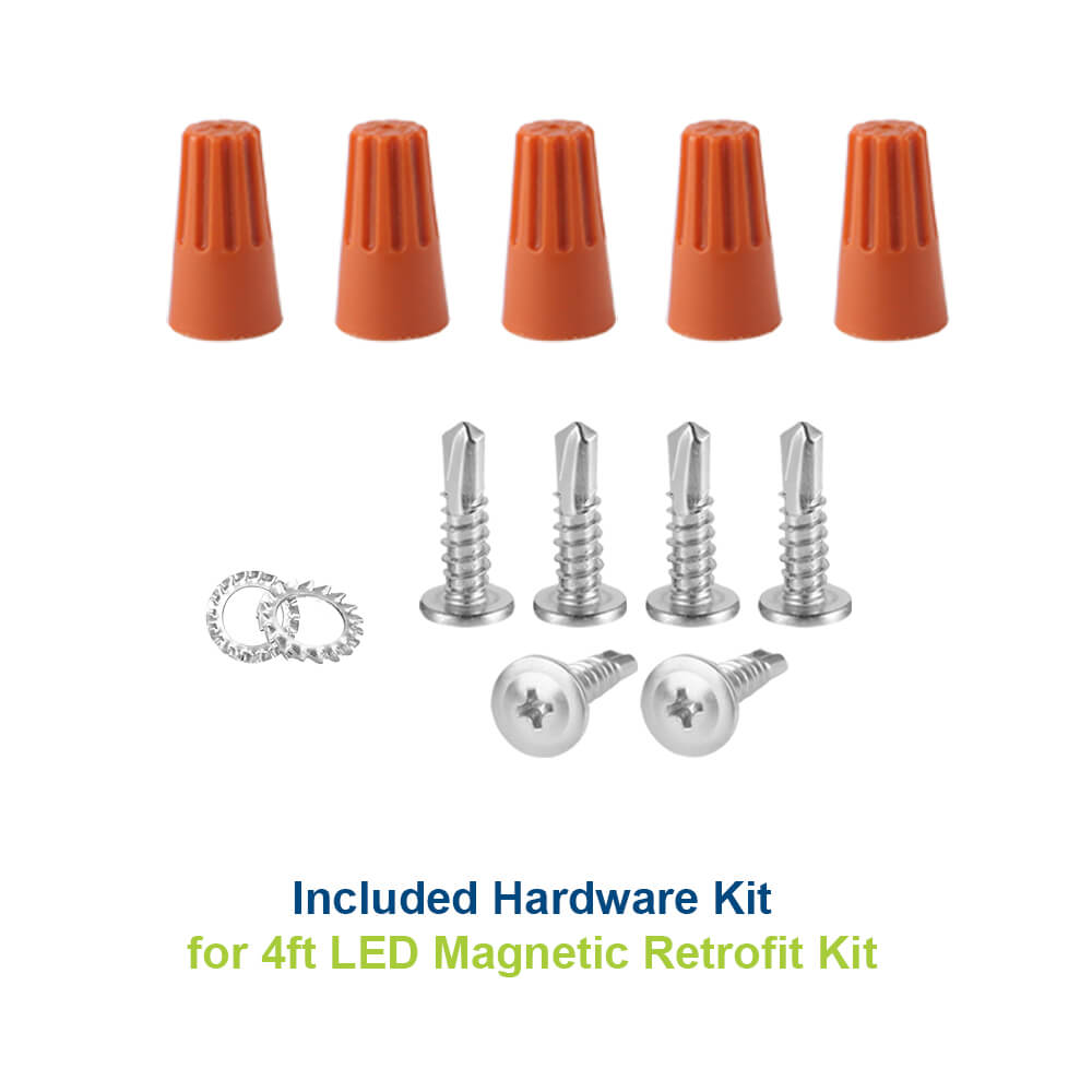 Konlite 4ft Magnetic Linear LED Retrofit Kit - 36W/25W/18W - 120-277V - 4250 lumens - 3 CCT - 0-10V dimmable