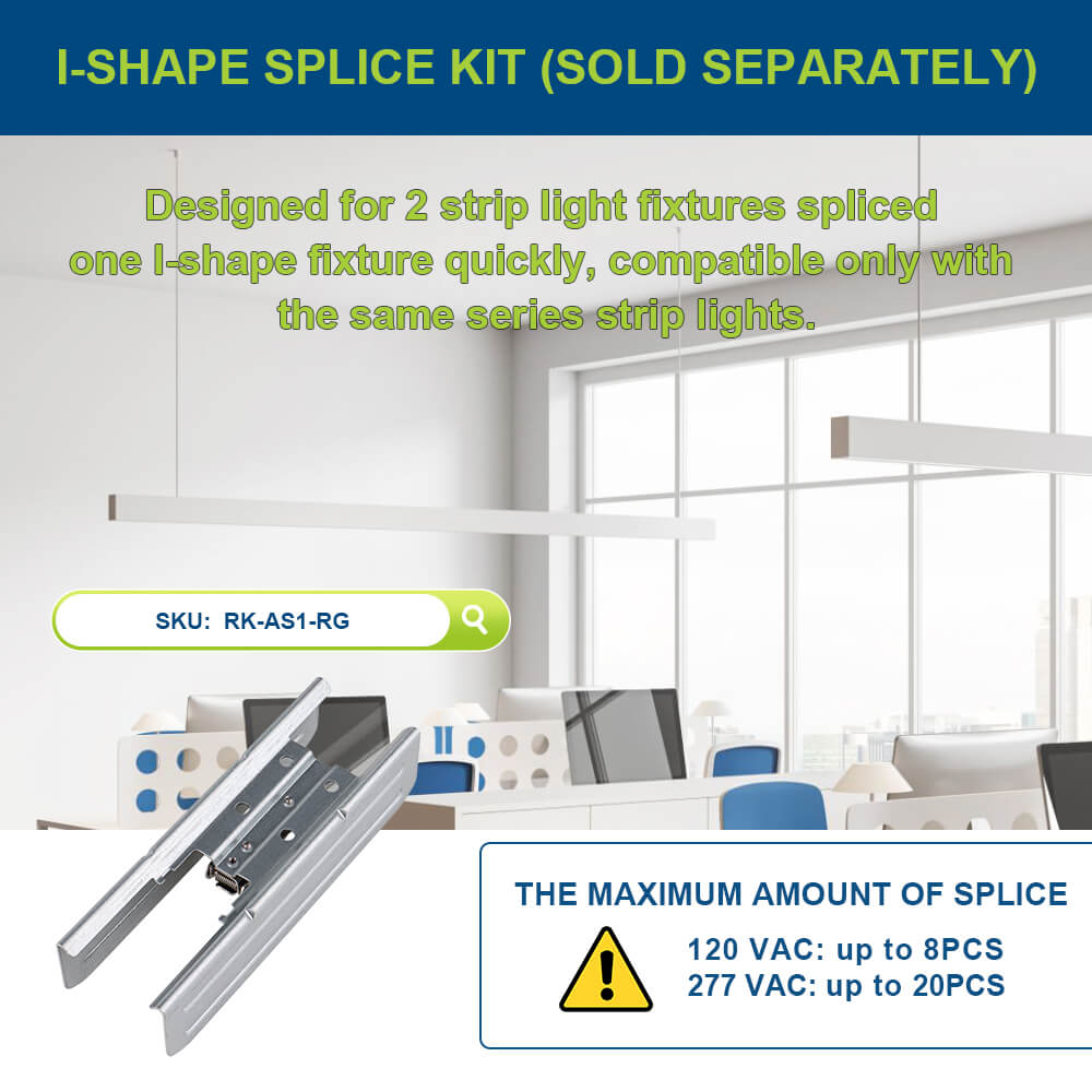 2 FT Black LED Architectural Linear Light - 3180 LM - Wattage Selectable - Kelvin 3500-4000-5000K