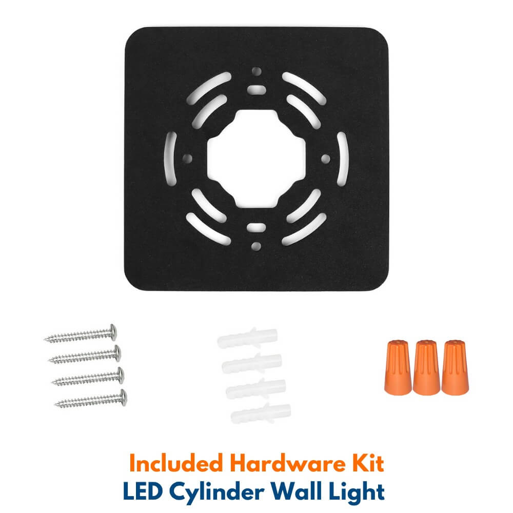 LED Cylinder Up and Down Wall Light fixture - Outdoor Wall Sconce - 20/16/10W Selectable - up to 2,900 Lumens - 3 CCT Selectable - 120-277V - Photocell with Cap