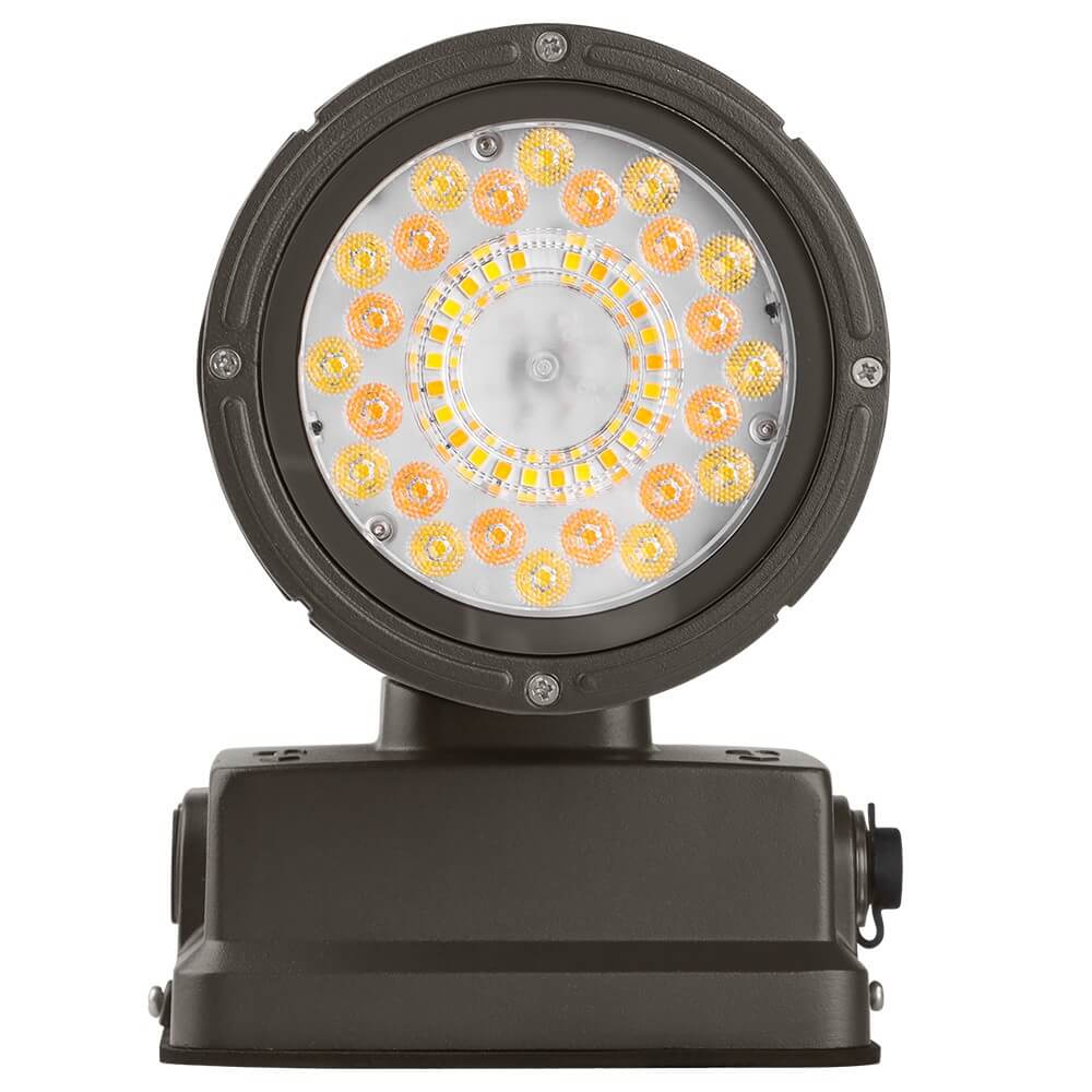 LED Cylinder Up and Down Wall Light fixture - Outdoor Wall Sconce - 20/16/10W Selectable - up to 2,900 Lumens - 3 CCT Selectable - 120-277V - Photocell with Cap