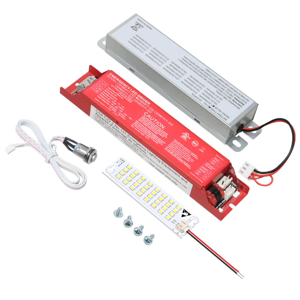 LED Emergency Backup Kits - 1200 Lumens - 8W - Constant Power - 100-277 Vac Input