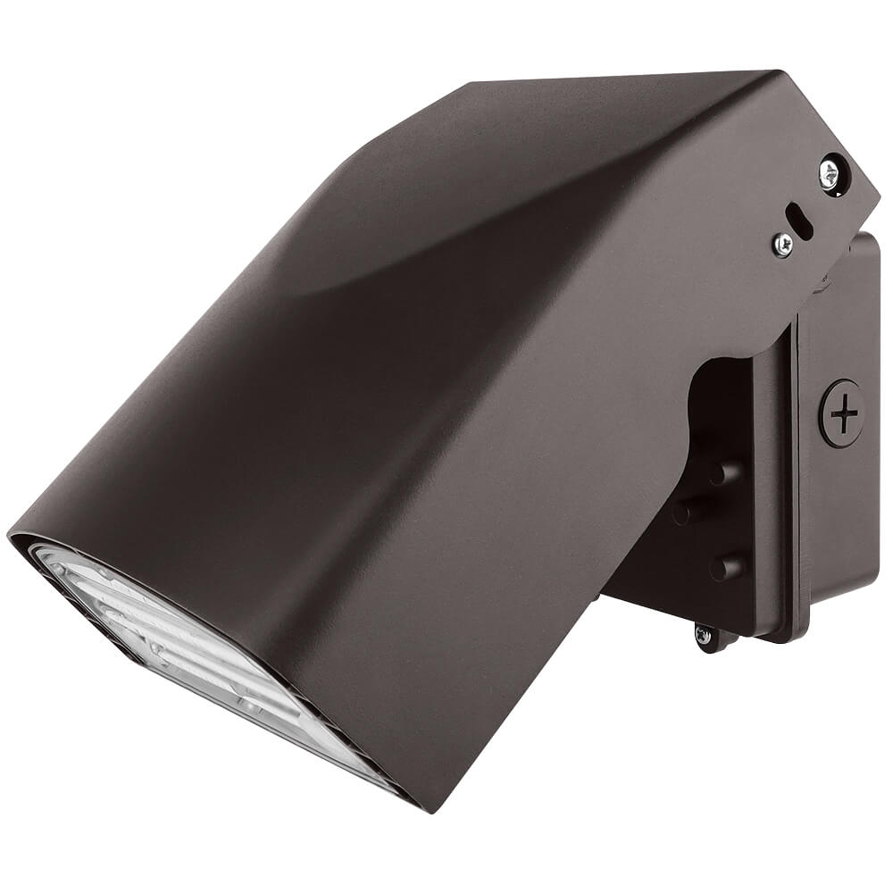Konlite LED Slim Adjustable Wall Pack Light - 40W/32W/24W/16W - 6,200 Lumens Max - CCT Selectable - 120-277V - 100W Equal