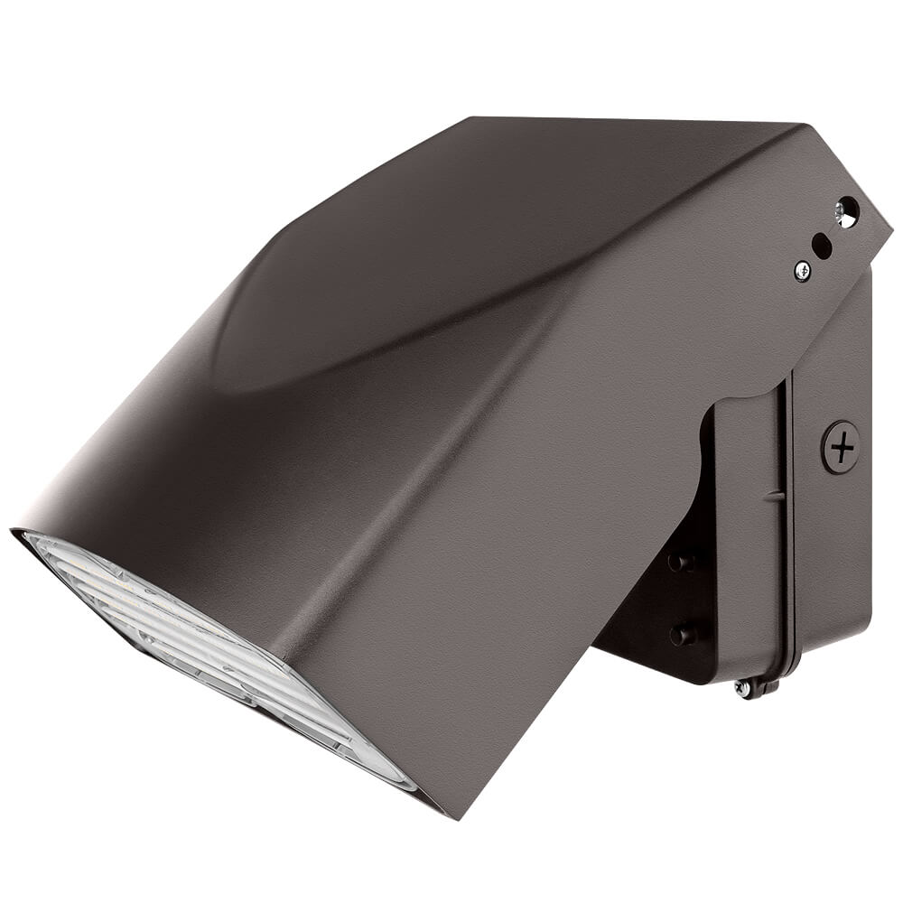 Konlite LED Slim Adjustable Wall Pack Light - 80W/64W/48W/32W - 12,000 Lumens - CCT Selectable - 120-277V - 250W Equal