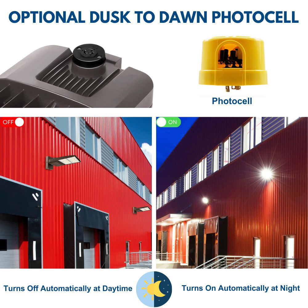 Vela III LED Parking Lot Light - Type V - 310W/280W/260W/240W Selectable - 3 CCT - 277-480V - 46,600 Lumens - 1000W Equal