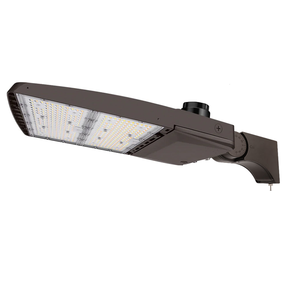 Vela III LED Parking Lot Light - Type V - 310W/280W/260W/240W Selectable - 3 CCT - 277-480V - 46,600 Lumens - 1000W Equal