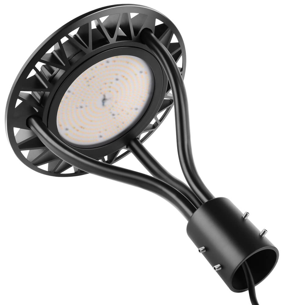 LED Post Top Light - 24,400 lumens - 150W - 5 Watts Selectable - 5000K/4000K/3000K Selectable - 120-277V - 400W Equal