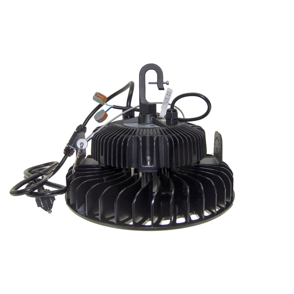 Konlite HB01 series Black UFO LED High Bay Light with cord and plug