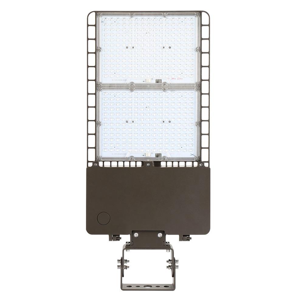 front view of konlite led area light 250w